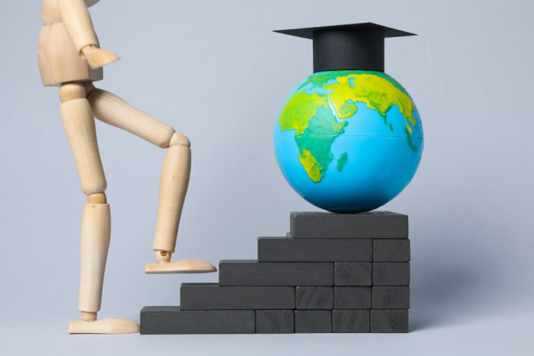 Graduation in high school and university concept